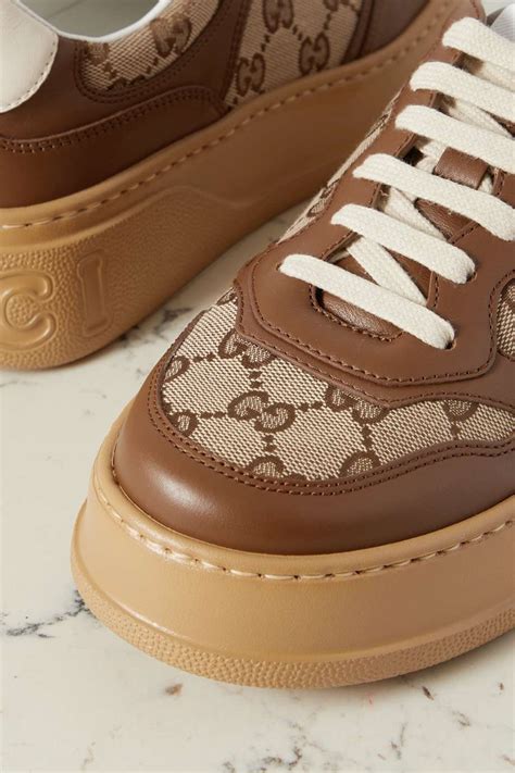 gucci canvas sneakers|net a porter Gucci sneakers.